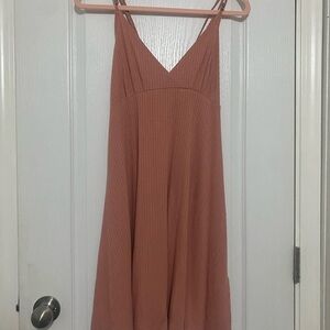 Volcom Strappy Pink Mini Dress